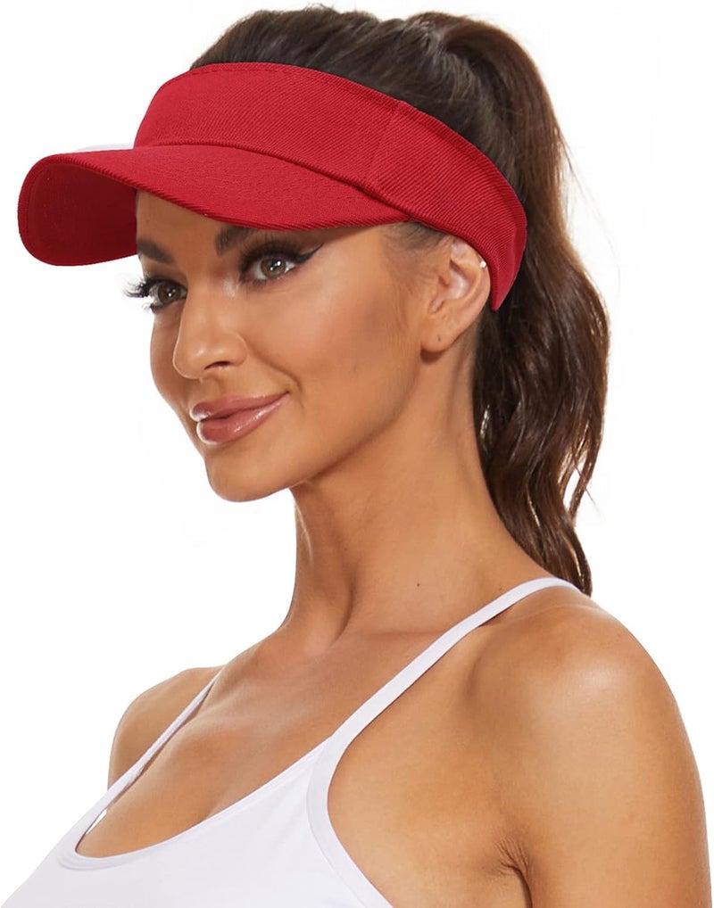 Zando Sun Visor Hats for Women - Sports Quick Dry Adjustable Unisex Cap for Golf Tennis Pickleball Vacation Outfit for Beach - Image 1